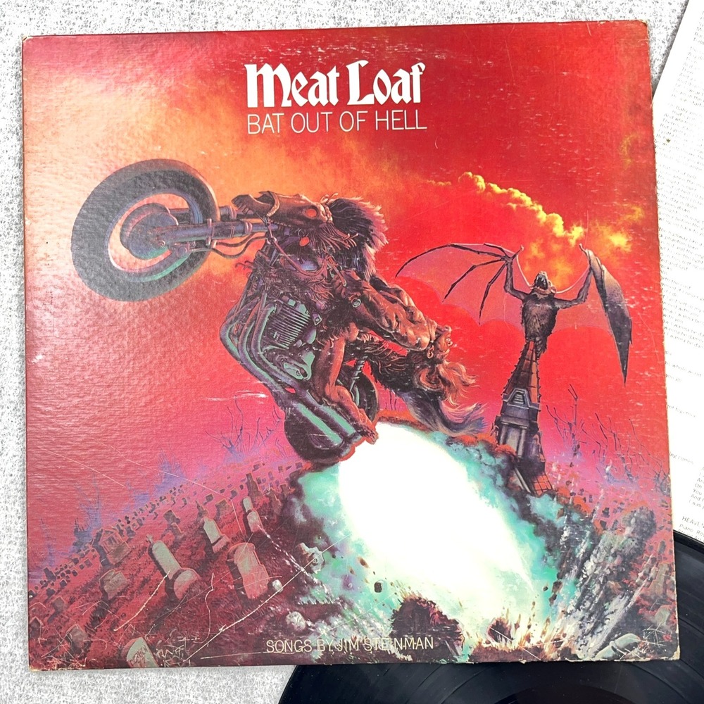 Meat Loaf – Bat Out of Hell Vinyl LP Epic Records AL 34974 Etched Vinyl